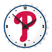 Philadelphia Phillies: Logo - Bottle Cap Lighted Wall Clock, MBPHIL-545-02