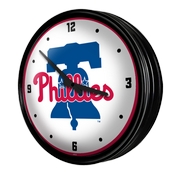 Philadelphia Phillies: Retro Lighted Wall Clock, MBPHIL-550-01