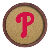 Philadelphia Phillies: Logo - "Faux" Barrel Framed Cork Board, AGS-MBPHIL-632-02A