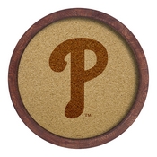 Philadelphia Phillies: Logo - "Faux" Barrel Framed Cork Board, AGS-MBPHIL-632-02A