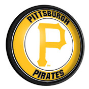 Pittsburgh Pirates: Round Slimline Lighted Wall Sign, MBPITT-130-01