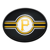 Pittsburgh Pirates: Oval Slimline Lighted Wall Sign, FNB-MBPITT-140-01A