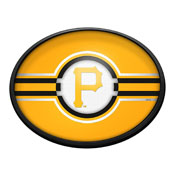 Pittsburgh Pirates: Oval Slimline Lighted Wall Sign, FNB-MBPITT-140-01A