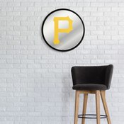 Pittsburgh Pirates: Modern Disc Mirrored Wall Sign, AGS-MBPITT-235-01A