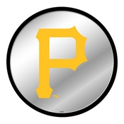 Pittsburgh Pirates: Modern Disc Mirrored Wall Sign, AGS-MBPITT-235-01A