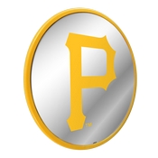 Pittsburgh Pirates: Modern Disc Mirrored Wall Sign, AGS-MBPITT-235-01A
