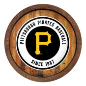 Pittsburgh Pirates: "Faux" Barrel Top Sign, FNB-MBPITT-240-01