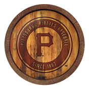 Pittsburgh Pirates: Branded "Faux" Barrel Top Sign, FNB-MBPITT-240-02