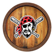 Pittsburgh Pirates: Pirate - "Faux" Barrel Top Sign, FNB-MBPITT-240-04