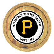 Pittsburgh Pirates: "Faux" Barrel Top Sign, FNB-MBPITT-240-01