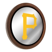 Pittsburgh Pirates: "Faux" Barrel Top Mirrored Wall Sign, AGS-MBPITT-245-01A