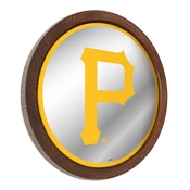 Pittsburgh Pirates: "Faux" Barrel Top Mirrored Wall Sign, AGS-MBPITT-245-01A