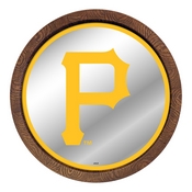 Pittsburgh Pirates: "Faux" Barrel Top Mirrored Wall Sign, AGS-MBPITT-245-01A