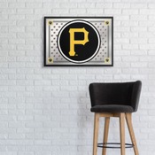 Pittsburgh Pirates: Team Spirit - Framed Mirrored Wall Sign, AGS-MBPITT-265-02A
