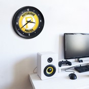Pittsburgh Pirates: Ribbed Frame Wall Clock, MBPITT-530-01
