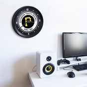 Pittsburgh Pirates: Logo - Ribbed Frame Wall Clock - MBPITT-530-03, MBPITT-530-03