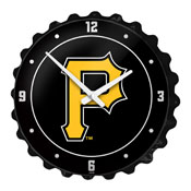 Pittsburgh Pirates: Logo - Bottle Cap Wall Clock - MBPITT-540-02, MBPITT-540-02