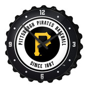 Pittsburgh Pirates: Logo - Bottle Cap Wall Clock - MBPITT-540-03, MBPITT-540-03