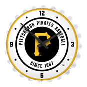 Pittsburgh Pirates: Bottle Cap Lighted Wall Clock, MBPITT-545-01