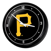 Pittsburgh Pirates: Logo - Retro Lighted Wall Clock, MBPITT-550-02