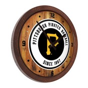 Pittsburgh Pirates: "Faux" Barrel Top Clock, FNB-MBPITT-560-01