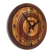 Pittsburgh Pirates: Branded "Faux" Barrel Top Clock, FNB-MBPITT-560-02