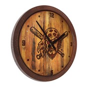 Pittsburgh Pirates: Pirate - Branded "Faux" Barrel Top Clock, FNB-MBPITT-560-05