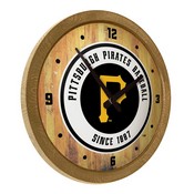 Pittsburgh Pirates: "Faux" Barrel Top Clock, FNB-MBPITT-560-01