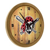 Pittsburgh Pirates: Pirate - "Faux" Barrel Top Clock, FNB-MBPITT-560-04