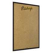 Pittsburgh Pirates: Wordmark - Framed Corkboard, AGS-MBPITT-643-02A