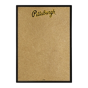 Pittsburgh Pirates: Wordmark - Framed Corkboard, AGS-MBPITT-643-02A