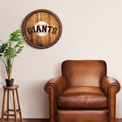 San Francisco Giants: Weathered "Faux" Barrel Top Sign, FNB-MBSANF-240-03