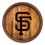 San Francisco Giants: Logo - "Faux" Barrel Top Sign, FNB-MBSANF-240-04