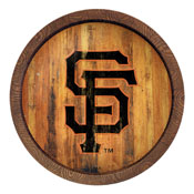 San Francisco Giants: Logo - Weathered "Faux" Barrel Top Sign, FNB-MBSANF-240-06