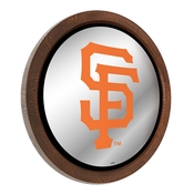 San Francisco Giants: Logo - "Faux" Barrel Top Mirrored Wall Sign, AGS-MBSANF-245-02A