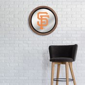 San Francisco Giants: Logo - "Faux" Barrel Top Mirrored Wall Sign, AGS-MBSANF-245-02A