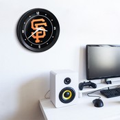 San Francisco Giants: Logo - Ribbed Frame Wall Clock, MBSANF-530-02