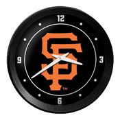 San Francisco Giants: Logo - Ribbed Frame Wall Clock, MBSANF-530-02