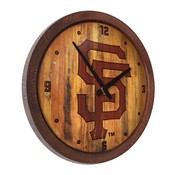 San Francisco Giants: Logo - Branded "Faux" Barrel Top Clock, FNB-MBSANF-560-05