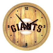 San Francisco Giants: Weathered "Faux" Barrel Top Clock, FNB-MBSANF-560-03