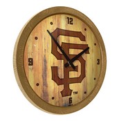 San Francisco Giants: Logo - Branded "Faux" Barrel Top Clock, FNB-MBSANF-560-05