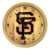 San Francisco Giants: Logo - Weathered "Faux" Barrel Top Clock, FNB-MBSANF-560-06