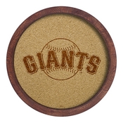 San Francisco Giants: "Faux" Barrel Framed Cork Board, AGS-MBSANF-632-01A