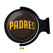 San Diego Padres: Wordmark - Original Round Rotating Lighted Wall Sign, MBSDIE-115-02