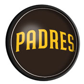 San Diego Padres: Wordmark - Round Slimline Lighted Wall Sign, MBSDIE-130-02