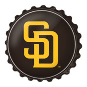 San Diego Padres: Logo - Bottle Cap Wall Sign, MBSDIE-210-02