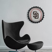 San Diego Padres: Baseball - Bottle Cap Wall Sign, MBSDIE-210-31
