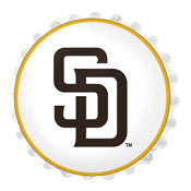 San Diego Padres: Logo - Bottle Cap Wall Light, MBSDIE-215-02