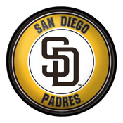 San Diego Padres: Modern Disc Wall Sign, MBSDIE-230-01
