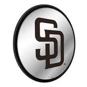San Diego Padres: Modern Disc Mirrored Wall Sign, AGS-MBSDIE-235-01A